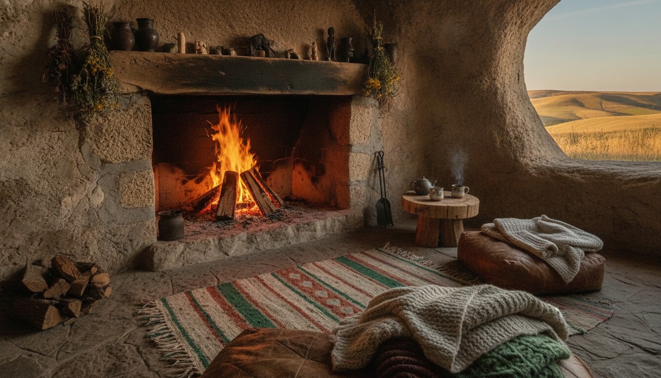 The Cozy Fireplace Hearth